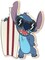 Disney Lilo and Stitch Surfboard Wood Wall Art - Cute Stitch Wall Decor With Beach Theme